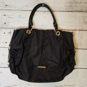 Vince Camuto Black Nylon & Gold  Hardware Purse